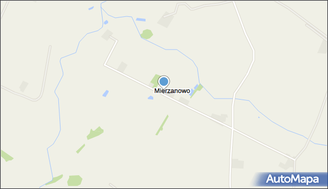 Mierzanowo, Mierzanowo, mapa Mierzanowo