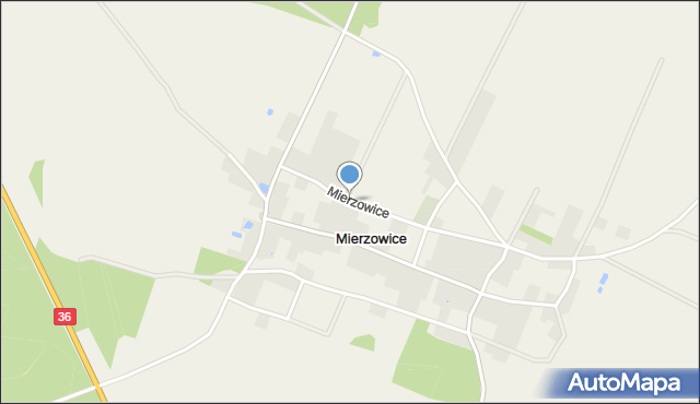 Mierzowice, Mierzowice, mapa Mierzowice