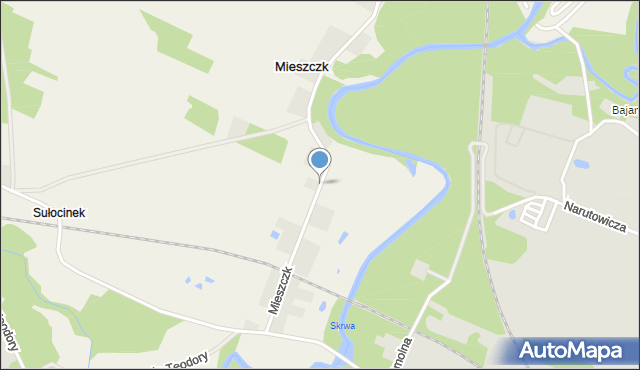 Mieszczk, Mieszczk, mapa Mieszczk