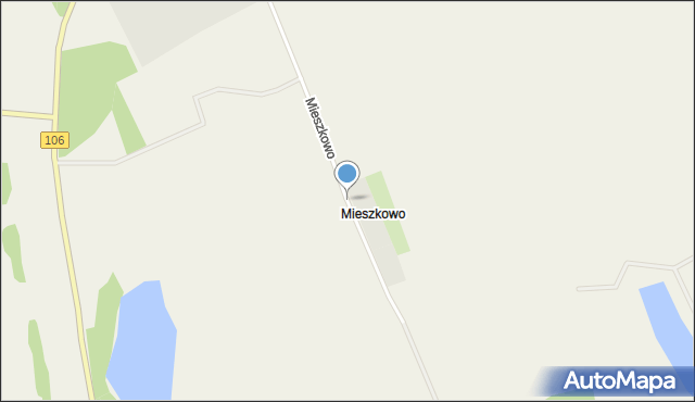 Mieszkowo gmina Maszewo, Mieszkowo, mapa Mieszkowo gmina Maszewo