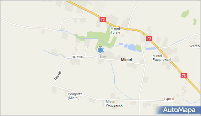Mietel, Mietel, mapa Mietel