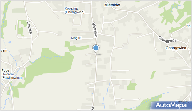 Mietniów, Mietniów, mapa Mietniów