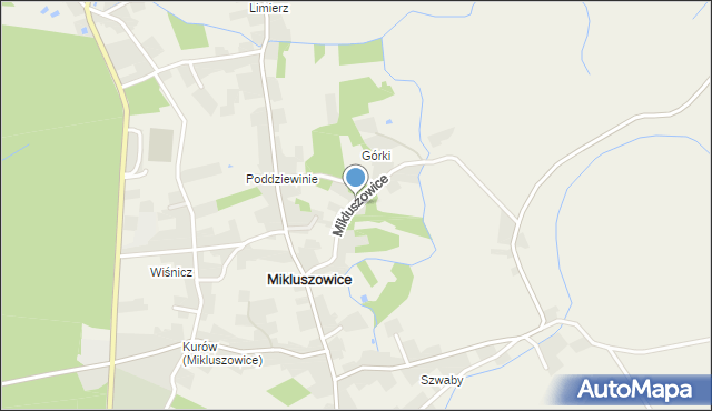 Mikluszowice, Mikluszowice, mapa Mikluszowice