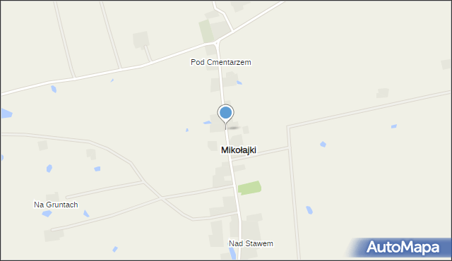 Mikołajki gmina Kurzętnik, Mikołajki, mapa Mikołajki gmina Kurzętnik