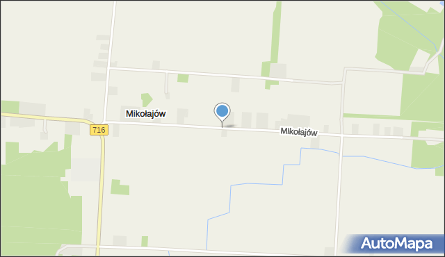 Mikołajów gmina Rokiciny, Mikołajów, mapa Mikołajów gmina Rokiciny