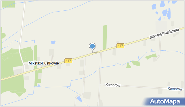 Mikstat-Pustkowie, Mikstat-Pustkowie, mapa Mikstat-Pustkowie