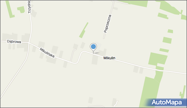 Mikulin gmina Kraśnik, Mikulińska, mapa Mikulin gmina Kraśnik