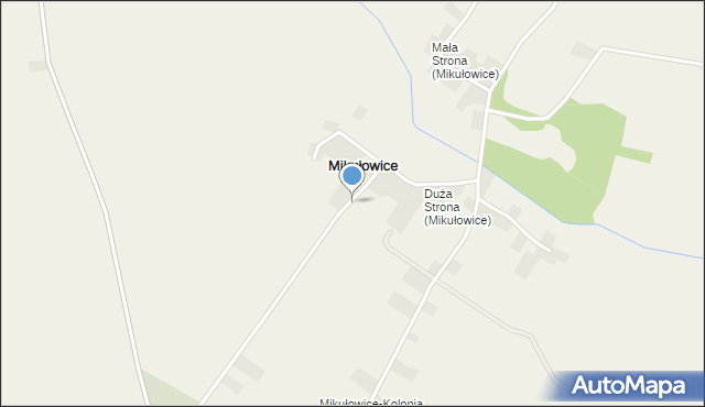 Mikułowice gmina Wojciechowice, Mikułowice, mapa Mikułowice gmina Wojciechowice