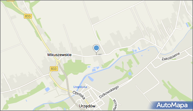 Mikuszewskie, Mikuszewskie, mapa Mikuszewskie