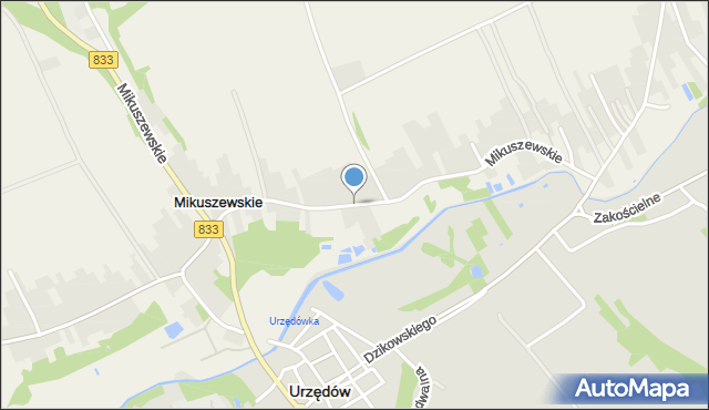 Mikuszewskie, Mikuszewskie, mapa Mikuszewskie