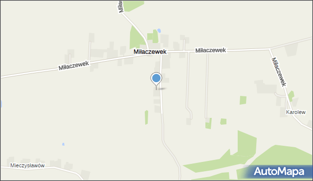 Miłaczewek, Miłaczewek, mapa Miłaczewek