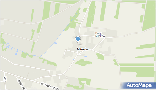 Miłaków gmina Gowarczów, Miłaków, mapa Miłaków gmina Gowarczów