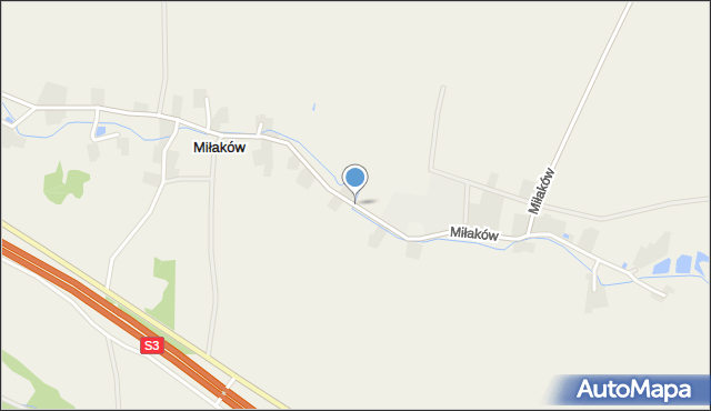 Miłaków gmina Nowe Miasteczko, Miłaków, mapa Miłaków gmina Nowe Miasteczko