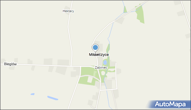 Miławczyce, Miławczyce, mapa Miławczyce