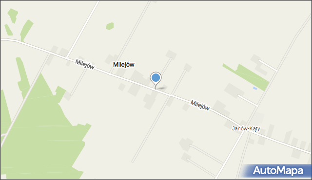 Milejów gmina Ostrówek, Milejów, mapa Milejów gmina Ostrówek