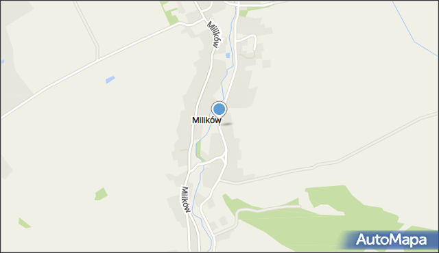 Milików, Milików, mapa Milików