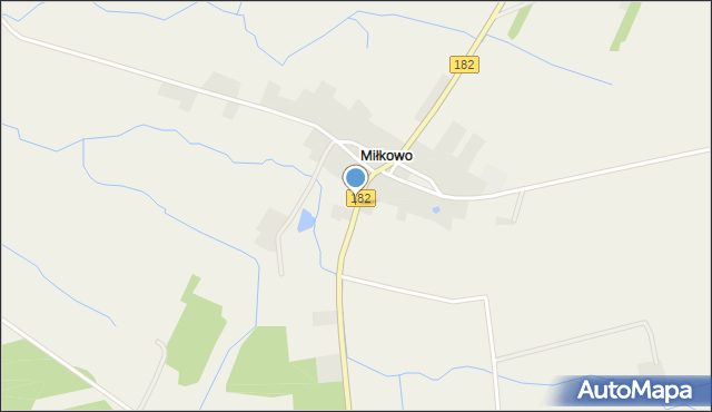 Miłkowo gmina Lubasz, Miłkowo, mapa Miłkowo gmina Lubasz