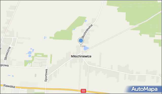 Miłochniewice, Miłochniewice, mapa Miłochniewice