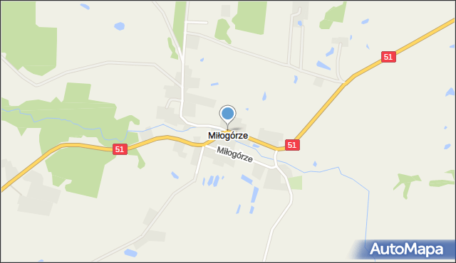 Miłogórze, Miłogórze, mapa Miłogórze