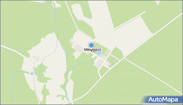 Miłogoszcz gmina Resko, Miłogoszcz, mapa Miłogoszcz gmina Resko