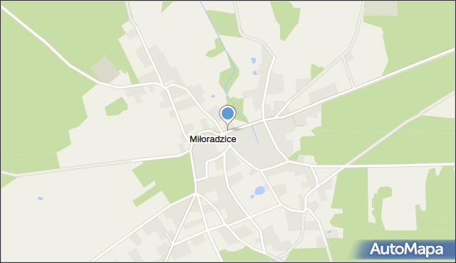 Miłoradzice, Miłoradzice, mapa Miłoradzice