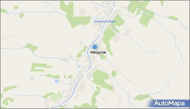 Miłoszów, Miłoszów, mapa Miłoszów