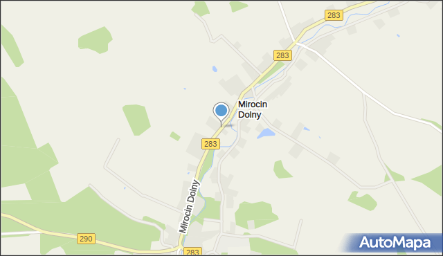 Mirocin Dolny, Mirocin Dolny, mapa Mirocin Dolny