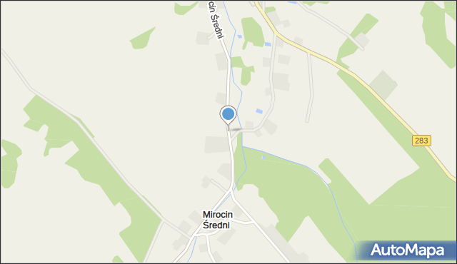 Mirocin Średni, Mirocin Średni, mapa Mirocin Średni