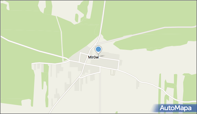 Mirów gmina Niegowa, Mirów, mapa Mirów gmina Niegowa