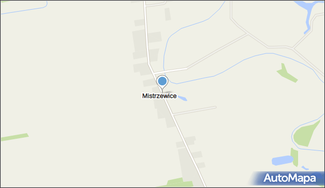 Mistrzewice, Mistrzewice, mapa Mistrzewice