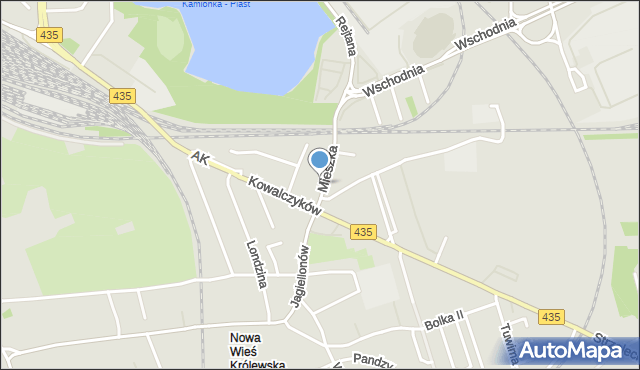 Opole, Mieszka I, mapa Opola