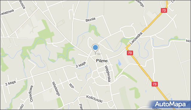 Pilzno, Mickiewicza Adama, mapa Pilzno