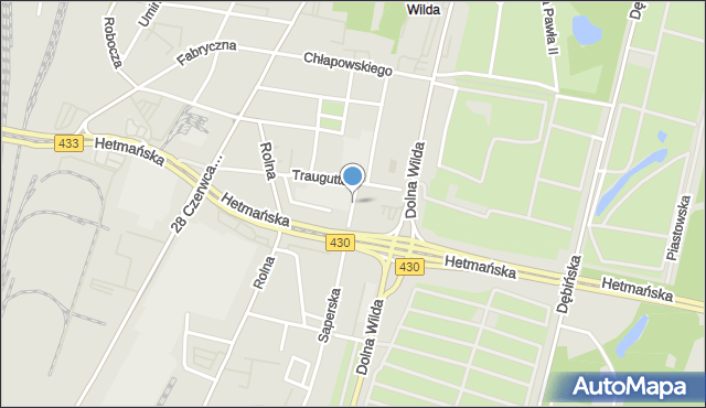 Poznań, Mielęckiego Kazimierza, mapa Poznania