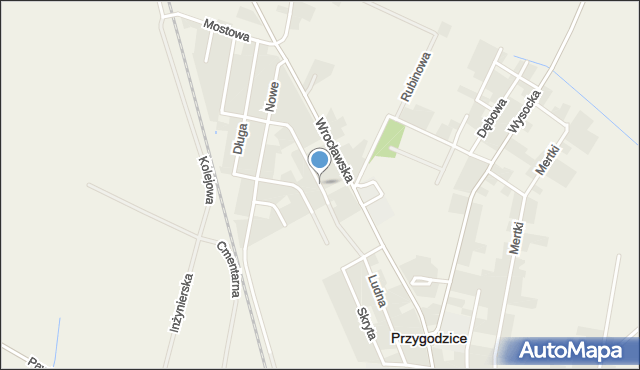 Przygodzice, Mickiewicza Adama, mapa Przygodzice