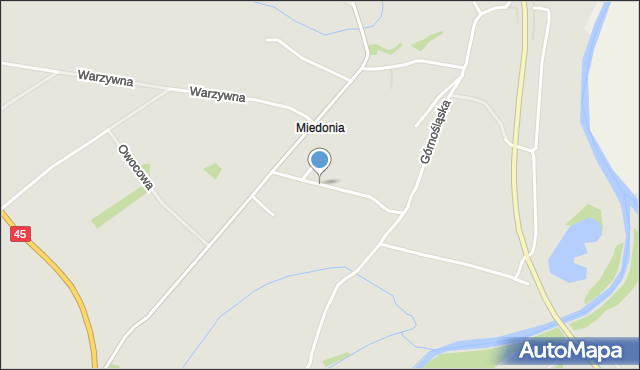 Racibórz, Miodowa, mapa Racibórz