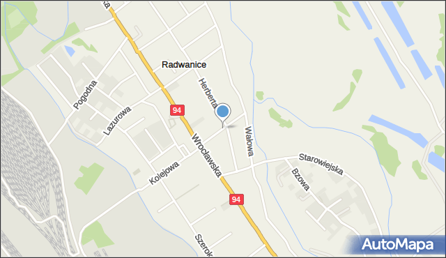 Radwanice gmina Siechnice, Mickiewicza Adama, mapa Radwanice gmina Siechnice