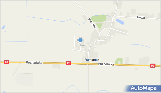 Rumianek, Miętowa, mapa Rumianek