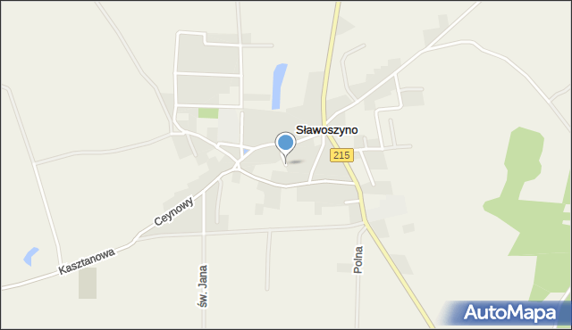 Sławoszyno, Miła, mapa Sławoszyno