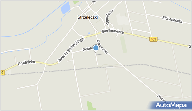 Strzeleczki, Mickiewicza Adama, mapa Strzeleczki