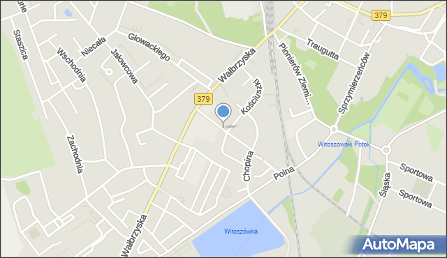 Świdnica, Mickiewicza Adama, mapa Świdnicy