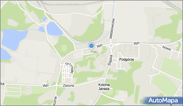 Świętochłowice, Mielęckiego Andrzeja, mapa Świętochłowice