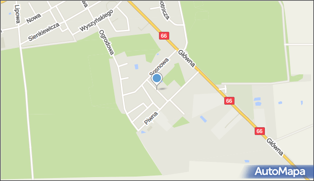 Szepietowo, Mickiewicza Adama, mapa Szepietowo