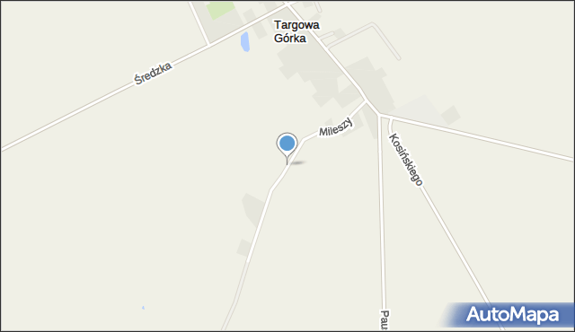 Targowa Górka, Mileszy Piotra, mapa Targowa Górka