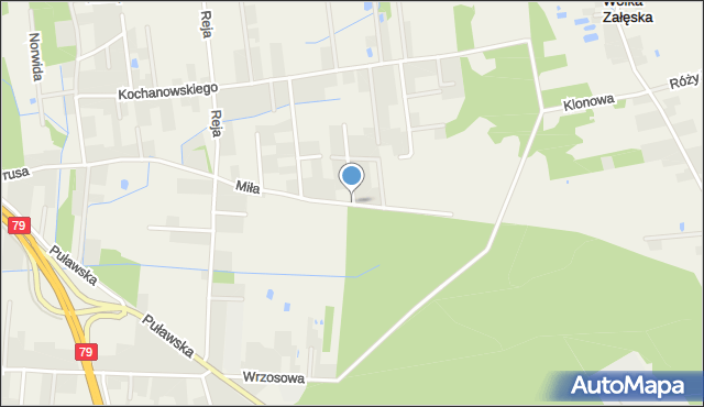 Tomice gmina Góra Kalwaria, Miła, mapa Tomice gmina Góra Kalwaria