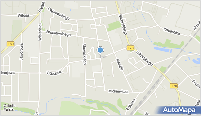 Trzcianka powiat czarnkowsko-trzcianecki, Mickiewicza Adama, mapa Trzcianka powiat czarnkowsko-trzcianecki