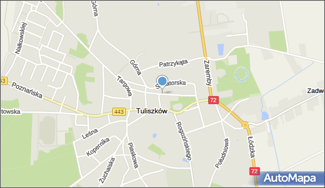 Tuliszków, Mickiewicza Adama, mapa Tuliszków