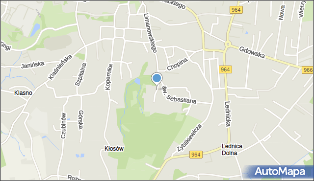 Wieliczka, Miodowa, mapa Wieliczka