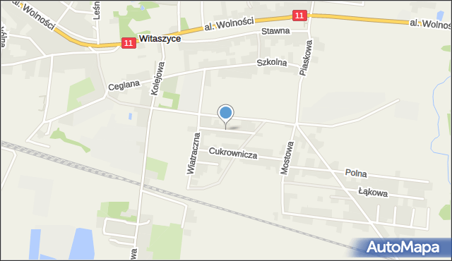 Witaszyce, Michała, mapa Witaszyce