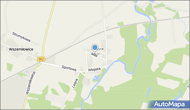 Wszemiłowice, Miła, mapa Wszemiłowice