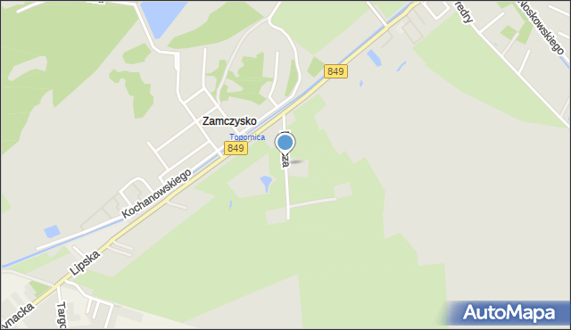 Zamość, Miłosza Czesława, mapa Zamościa